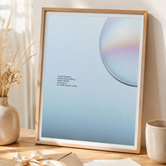 SOFT SIGNAL – Soyut Küre Poster Baskısı