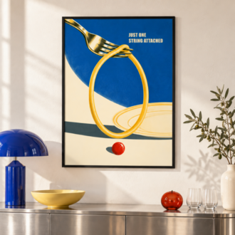 SLOW TWIRL – Retro Makarna Mutfak Posteri