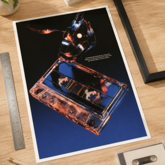 SIDE B – Retro Müzik Temalı Poster