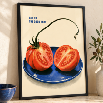 RED RIPE – Retro Domates Mutfak Posteri