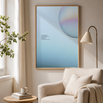 SOFT SIGNAL – Soyut Küre Poster Baskısı