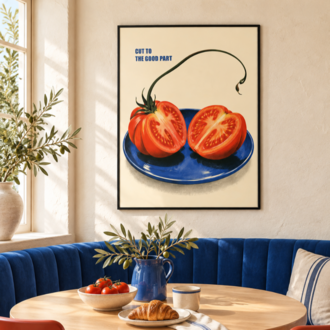 RED RIPE – Retro Domates Mutfak Posteri