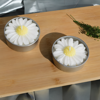 Papatya Tealight Mum – 2’li Set