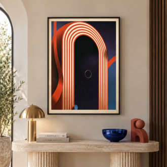 OPENING ACT – Retro Sirk ve Art Deco Poster