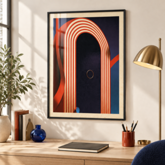 OPENING ACT – Retro Sirk ve Art Deco Poster