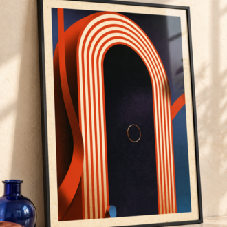 OPENING ACT – Retro Sirk ve Art Deco Poster