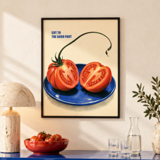 RED RIPE – Retro Domates Mutfak Posteri