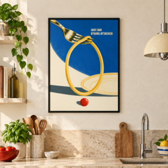 SLOW TWIRL – Retro Makarna Mutfak Posteri