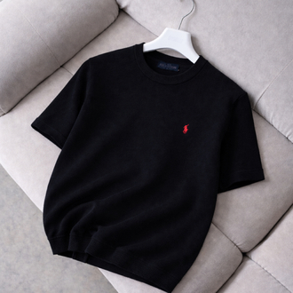 Polo Ralphlauren-Siyah-Triko Döküm-Oversize  