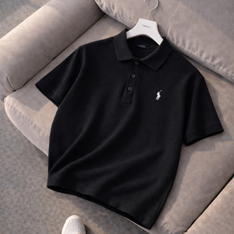 Polo Ralphlauren-Siyah-Penye-Polo Yaka