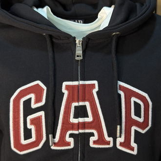 G4P Kapüşonlu Siyah Sweat Tam Kalıp