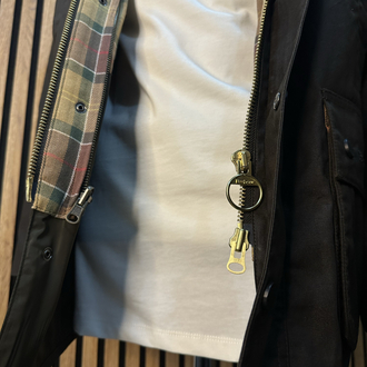 Barbour Mont koyu Kahve wax Tam kalıp (YELEKSİZ)