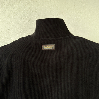 Barbour Siyah Dik Yaka Sweat GENİŞ KALIP