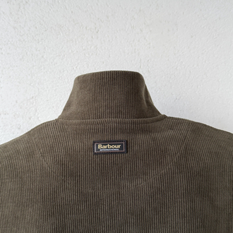 Barbour Haki Dik Yaka Sweat GENİŞ KALIP