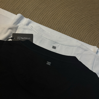 Netw0rk Modal Tshirt Beyaz Tam Kalıp !
