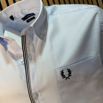 Fred P. Slim Fit Gömlek Oxford Mavi