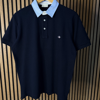 G4nt Polo Yaka Lacivert Tam Kalıp !
