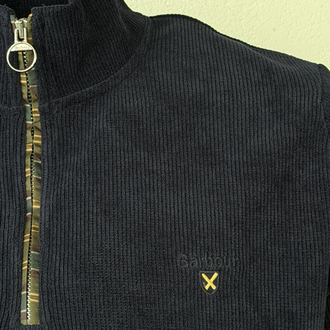 Barbour Laci Dik Yaka Sweat GENİŞ KALIP