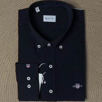 Gant orj Siyah oxford Gömlek Tam kalıp 