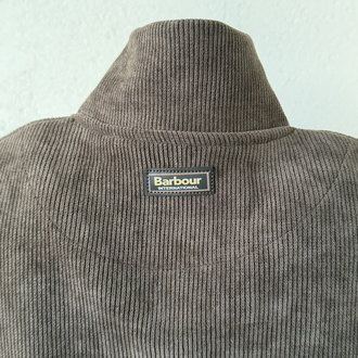 Barbour Kahve Dik Yaka Sweat GENİŞ KALIP