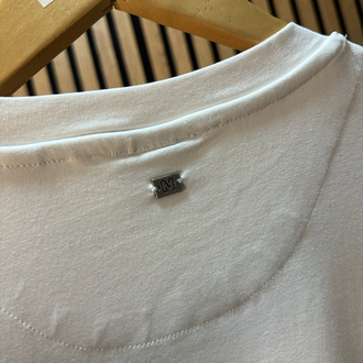 Netw0rk Modal Tshirt Beyaz Tam Kalıp !