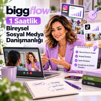 Biggflow | 1 Saatlik Bireysel Sosyal Medya Danışmanlığı