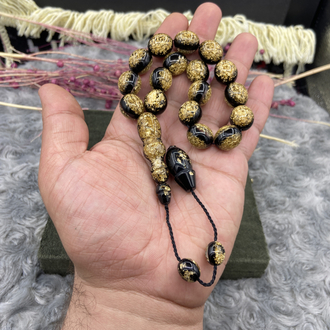 GOLDEN ROSARY ALTIN VARAKLI UÇAK CAMI MASKOT 