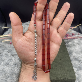 7x11 mm MEHMET ERBABACAN BLOK ZAR KEHRİBAR KAPLAMA PÜSKÜLLÜ