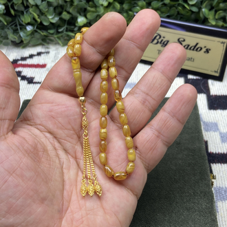 SALİH ŞİRİN USTA ATÖLYESİNDEN BİLEK BOY 925 AYAR GÜMÜŞ PÜSKÜLLÜ SIKMA KEHRİBAR