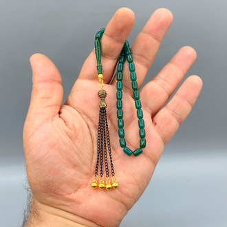 4x7 mm BİLEK BOY ATEŞ KEHRİBAR KAPLAMA PÜSKÜLLÜ