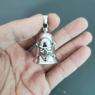 Skull Rider | Kurukafa Kabartmalı Guardian Bell| Motorcu Tılsımı