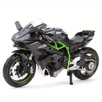 Kawasaki H2R Ninja – 1:18 Ölçekli Diecast Motosiklet Modeli | Yüksek Detaylı Döküm Tasarım