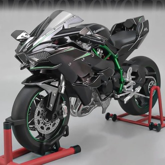 Kawasaki H2R Motosiklet Modeli - 1:6 Ölçekli Diecast Çalıştırılabilir. Özel / Ön Sipariş