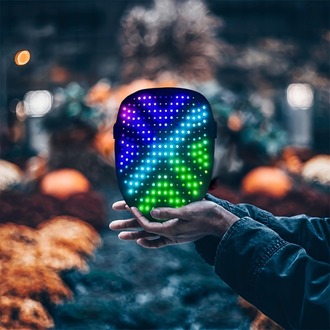 LED’li Maske – USB Şarjlı, 25 Dinamik & 25 Statik Efektli