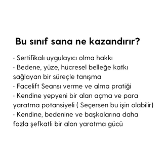 Access Energetic Facelift® Class Uluslararası Sertifikalı Uygulayıcı Eğitimi