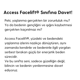 Access Energetic Facelift® Class Uluslararası Sertifikalı Uygulayıcı Eğitimi