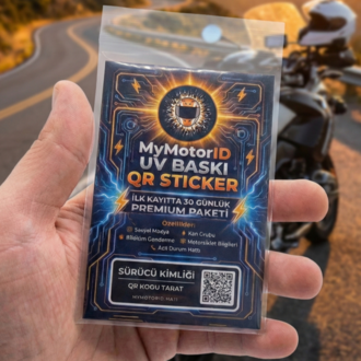 MyMotorID QR KOD STİCKER
