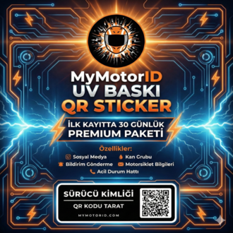 MyMotorID QR KOD STİCKER
