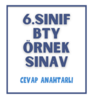 6. Sınıf - 1. Dönem 1. Yazılı Sınav & Cevap Anahtarı