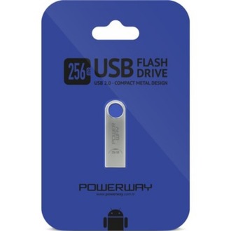 POWERWAY 256GB METAL FLASH BELLEK