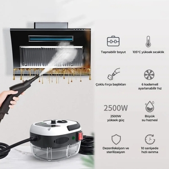 2500W YÜKSEK BASINÇLI BUHARLI TEMİZLEYİCİ