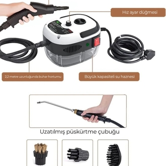 2500W YÜKSEK BASINÇLI BUHARLI TEMİZLEYİCİ
