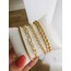 Kadın kararmaz gold set bileklik 