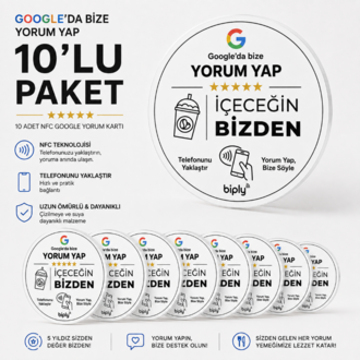 Biply Özelleştirilmiş Mini Google Yorum Toplayıcı 10'lu