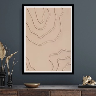 One Line Dekoratif Tablo 35x50