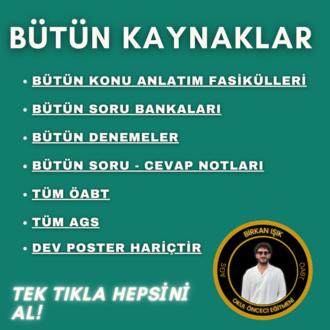 AGS ve ÖABT BÜTÜN KAYNAKLAR (2026) - BİRKAN IŞIK