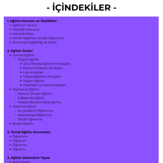 EĞİTİMDE TEMEL KAVRAMLAR KONU ANLATIM FASİKÜLÜ (MEB-AGS) (2026)