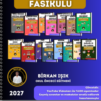 OKUL ÖNCESİ ÖABT TÜM DERSLER KONU ANLATIM FASİKÜLÜ (2027) (Tüm Fasiküller Bir Arada)