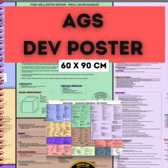 AGS DEV POSTER (60x90 cm) (A1 Kuşe Kağıdına Renkli Baskı)