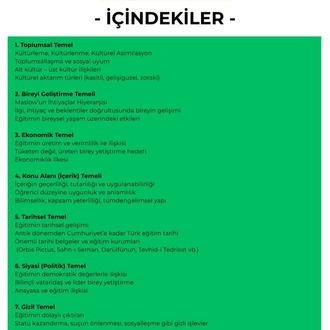 EĞİTİMİN TEMELLERİ KONU ANLATIM FASİKÜLÜ (MEB-AGS) (2026)